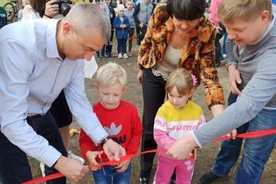 В Ефремовском районе благодаря руководителю ТОС жители деревни получили новую площадку
