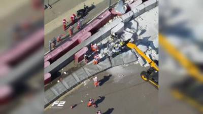 Видео: На "Формуле-2" в Сочи произошла серьезная авария с возгоранием