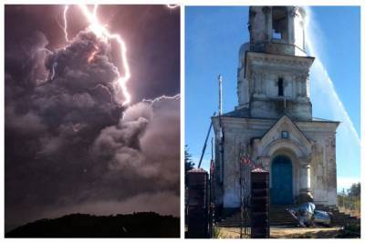 Стихия разгулялась в Одесской области, молния ударила в храм: кадры пожара