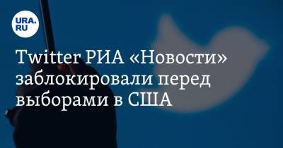 Twitter РИА «Новости» заблокировали перед выборами в США