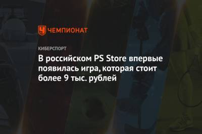 В российском PS Store впервые появилась игра, которая стоит более 9 тыс. рублей