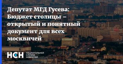 Депутат МГД Гусева: Бюджет столицы – открытый и понятный документ для всех москвичей