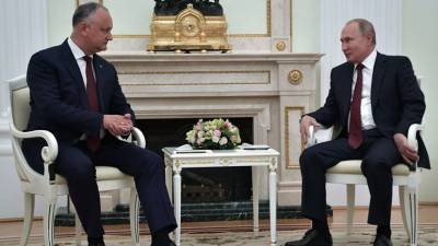 Путин и Додон провели переговоры