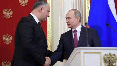 Путин: Россия окажет Молдавии помощь на 500 млн рублей