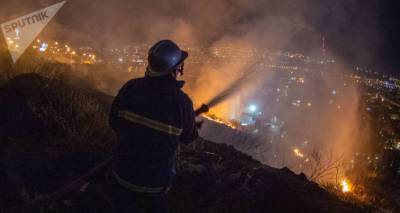 Спасатели продолжают бороться с торфяным дымом в Абовяне – видео