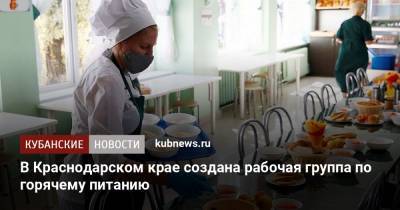 В Краснодарском крае создана рабочая группа по горячему питанию