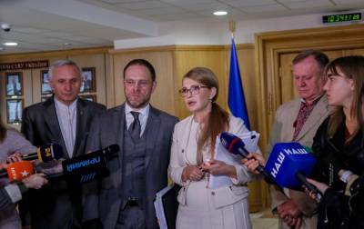 Тимошенко: власть сознательно срывает рассмотрение в Конституционном суде закона о рынке земли