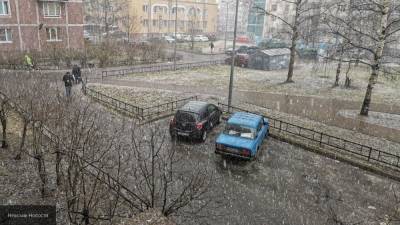Жители Новосибирска встретили первый снег