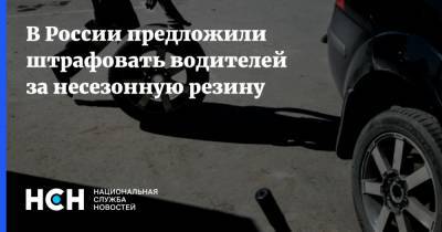 В России предложили штрафовать водителей за несезонную резину