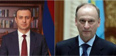 Секретарь Совбеза Армении проинформировал Патрушева о ситуации в Карабахе