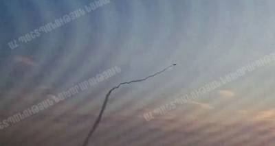 Появилось видео уничтожения азербайджанского вертолета в Карабахе