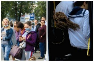 В Одессе из набитых маршруток вываливаются люди: кадры транспортного беспредела