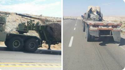 В Твиттере появились снимки иранской военной техники на границе с Азербайджаном