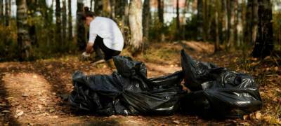 Волонтеры собрали 250 кг мусора во время плоггинг-забега по парку Петрозаводска