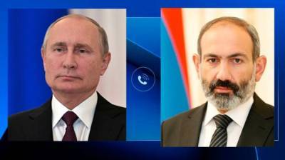 Путин в беседе с Пашиняном подчеркнул необходимость деэскалации в Карабахе