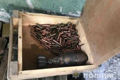 На Донбассе обнаружили очередной схрон боеприпасов