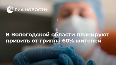 В Вологодской области планируют привить от гриппа 60% жителей