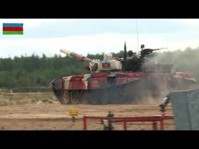 Азербайджанские танкисты в финале «Танкового биатлона». ВИДЕО