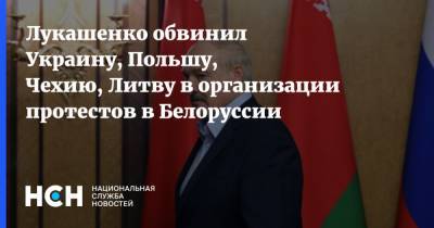 Лукашенко обвинил Украину, Польшу, Чехию, Литву в организации протестов в Белоруссии