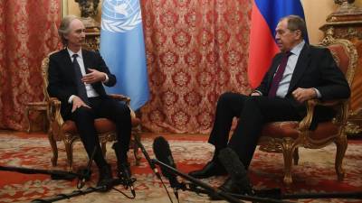 Переговоры Лаврова со спецпосланником ООН по Сирии