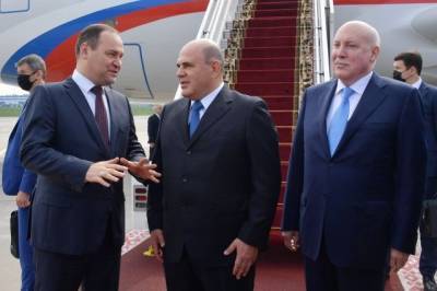 Мишустин прибыл в Минск на переговоры с премьером и президентом Белоруссии