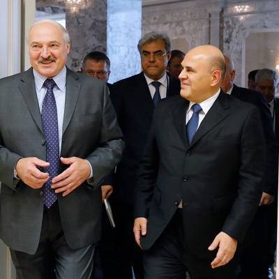 Мишустин встретился в Минске с президентом Белоруссии Александром Лукашенко