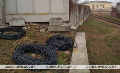 В Гомеле у предприятия украли медного кабеля на восемь тысяч евро