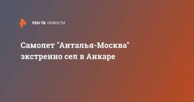 Самолет "Анталья-Москва" экстренно сел в Анкаре