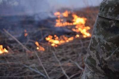 Во время ликвидации пожара погиб украинский боевик