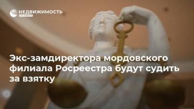 Экс-замдиректора мордовского филиала Росреестра будут судить за взятку