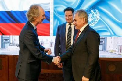 Сергей Шойгу провел рабочую встречу со спецпредставителем Генсека ООН по Сирии Гейром Педерсеном