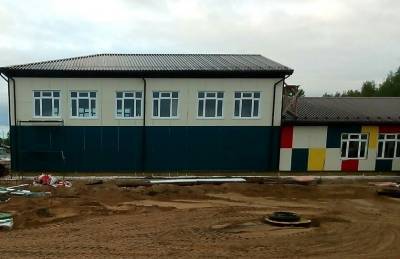 Строительства новой школы в вуктыльском селе Дутово завершено на две трети