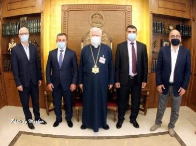 Ишхан Сагателян в Бейруте провел встречу с католикосом Великого Дома Киликийского Арамом I