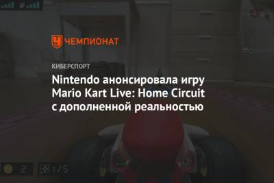 Nintendo анонсировала игру Mario Kart Live: Home Circuit с дополненной реальностью