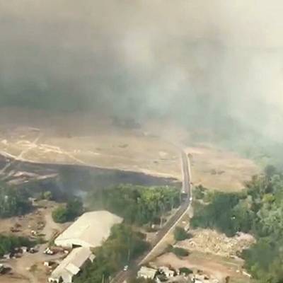 Пожарные ликвидировали угрозу распространения огня на хутора Садки и Дубы
