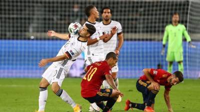 Мяч Гайя на последней минуте матча помог Испании сыграть вничью с Германией в матче Лиги наций
