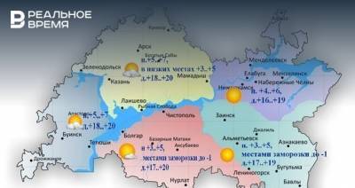 Синоптики Татарстана обещают небольшой ветер и до +21°С