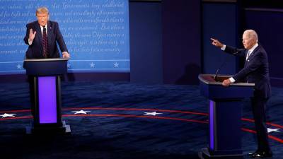 Трамп и Байден устроили перепалку на первых дебатах