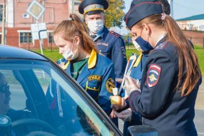 В Ивановской области водители получили от детей Яблочки безопасности