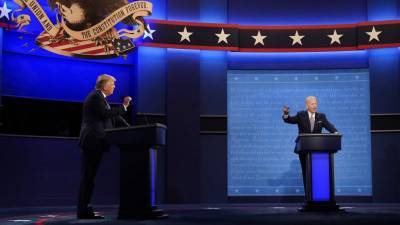 Трамп и Байден обменялись колкостями в ходе первых дебатов