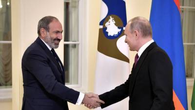 Пашинян не обсуждал с Путиным «вмешательство» России в конфликт в Карабахе