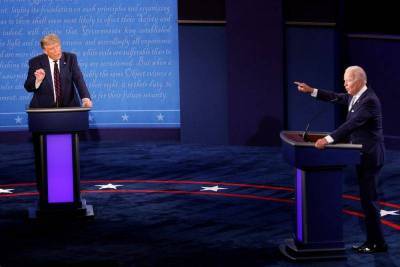 Трамп и Байден обменялись оскорблениями в ходе первых дебатов