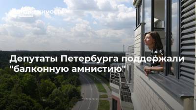 Депутаты Петербурга поддержали "балконную амнистию"