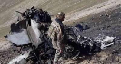 Опубликованы снимки обломков армянского СУ-25, сбитого турецким F-16