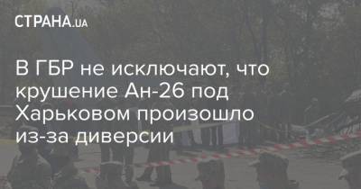 В ГБР не исключают, что крушение Ан-26 под Харьковом произошло из-за диверсии