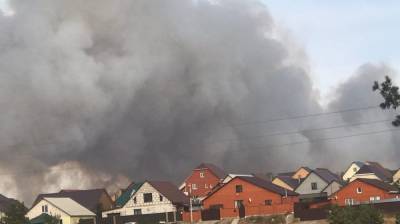 В очередном районе Воронежской области лесной пожар подобрался к посёлку