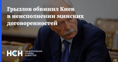 Грызлов обвинил Киев в неисполнении минских договоренностей