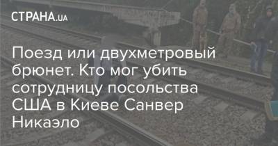 Поезд или двухметровый брюнет. Кто мог убить сотрудницу посольства США в Киеве Санвер Никаэло