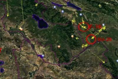 Армения показала передвижение турецких F-16