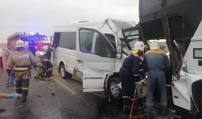 Один человек погиб при аварии автобусов в Анапе